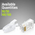 GTZ RJ45 Cat6 Pass Through Connectors and Strain Relief Boots - Image 5