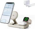 THREEKEY Qi2 25W MagSafe 3-in-1 Wireless Charging Station, MFI Certified by by THREEKEY
