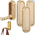 4PCS Gold Foldable Wall Hooks, Metal Folding Hooks Wall Mount, Easy Installation by YipuVR
