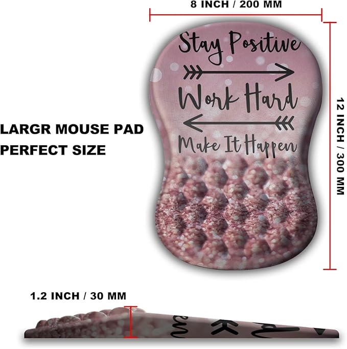 Mouse Pad Wrist Support, Ergonomic Mouse Pad - Image 4