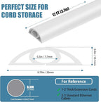Floor Cord Covers for Wires 12FT Cable Hider Wire Cover Self Adhesive Cord - Image 2