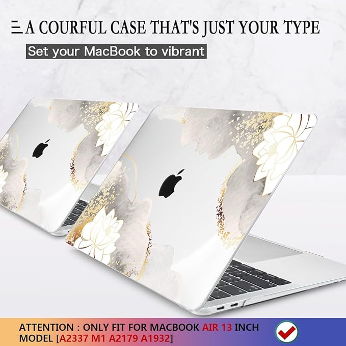 CISSOOK Compatible with MacBook Air 13 inch Case 2021 2020 2019 2018 2022 - Image 3