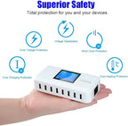 60W 8-Port USB Wall Charger, Tablet and Multiple Devices - Image 2