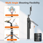 AI Face Tracking Tripod with Remote 360° Auto Rotation Selfie Stick Tripod - Image 3