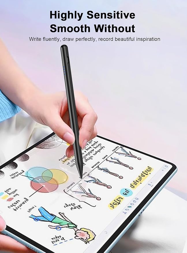 Stylus Pen for Android Tablet/Phone Pom Tips Fast Charge Stylus Pen for iPhone - Image 7