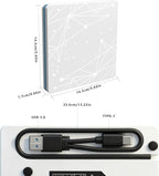 External CD/DVD Drive for Laptop, USB CD Drive, USB C Plug and Play Optical - Image 6
