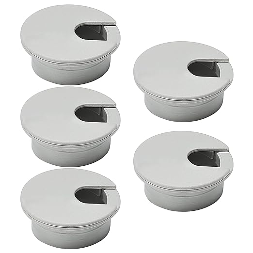 5 Pcs Desk Grommet 1-3/8" / 35 mm, Desk Cord Hole Cover, Cable Grommet ABS by EASYEAH
