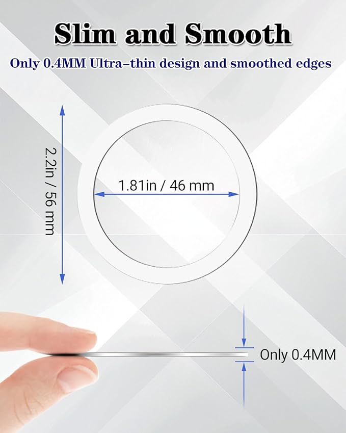 Metal Rings 10PCS, Ultra-Thin for MagSafe Sticker, Magnetic Adapter, Phone - Image 3