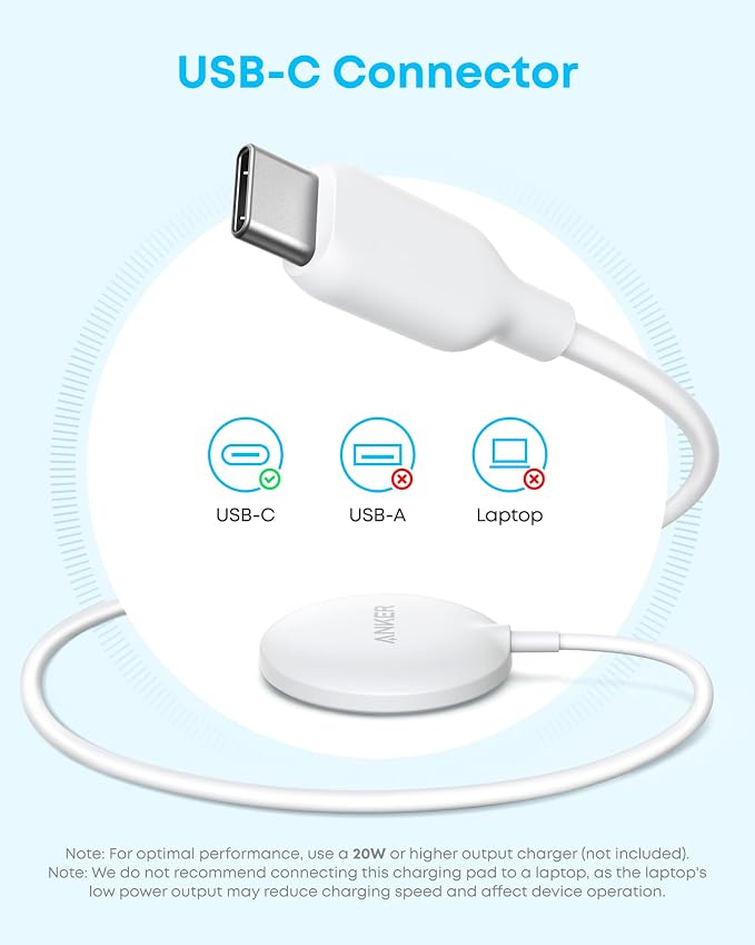 Anker Zolo Magnetic Wireless Charger, Qi2 Certified 15W MagSafe-Compatible - Image 6