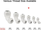 LeMotech M20 Cable Gland, 90 Degree Adjustable 9-14mm Strain Relief, Cord - Image 6