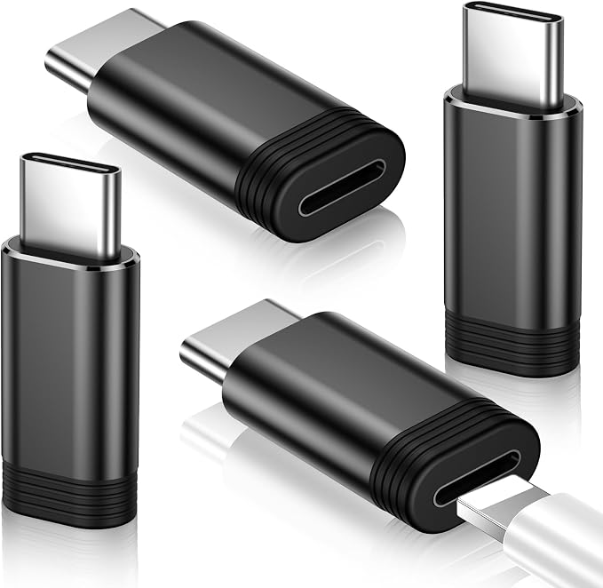 Temdan 4 Pack Lightning to USB C Adapter by Temdan