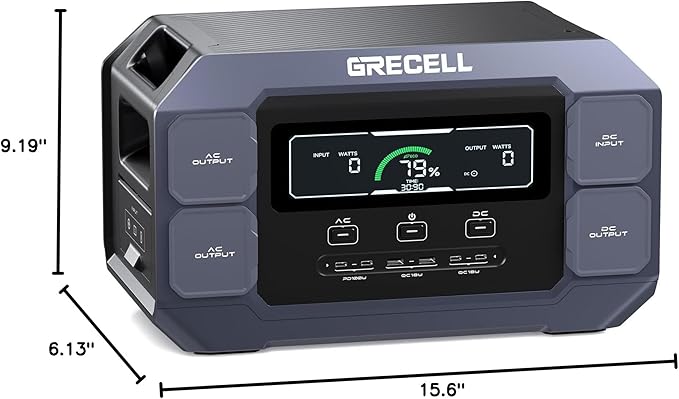 GRECELL Solar Generator 2200W Portable Power Station 1126Wh, 1.25Hrs Fast - Image 9