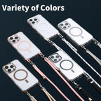 for iPhone 16 Pro Case with 62.99 inch Lanyard, Classic Clear&Gray Magnetic - Image 7