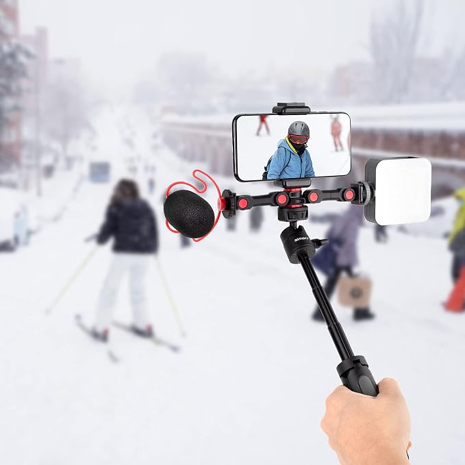 Dual Cold Shoe Mount by SmallRig, Extension Bar Universal Cold Shoe Adapter - Image 8