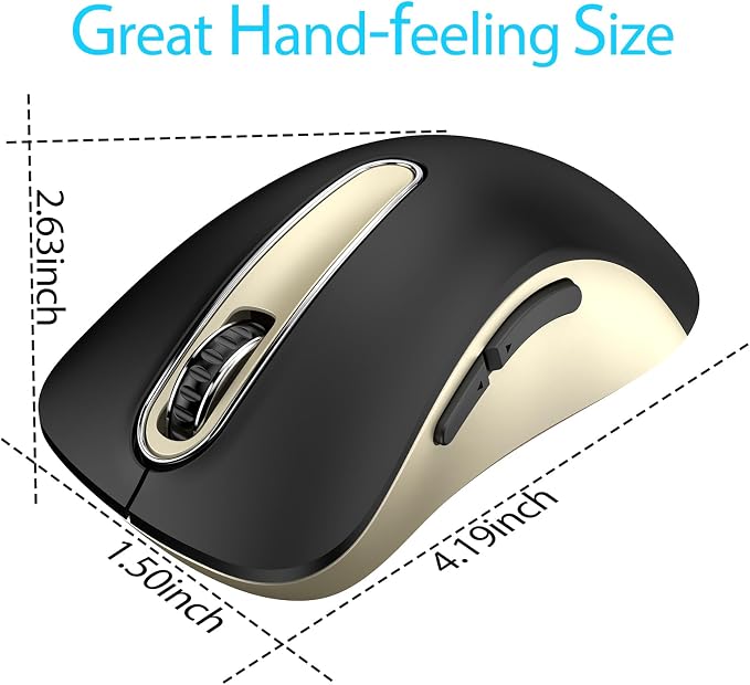 memzuoix 2.4G Wireless Mouse, 1400 DPI Computer Mice - Image 9