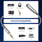 Devinal 1/4 inch Headphone Extension Cable, 6.35mm TRS Male to Female Stereo - Image 4