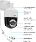 ZOSI 2 x C296 5MP 3K PoE PT Add-on Camera Outdoor - Image 6