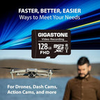 GIGASTONE 128GB Micro SD Card 5-Pack, A1 V30 4K Video Recording, Compatible - Image 5