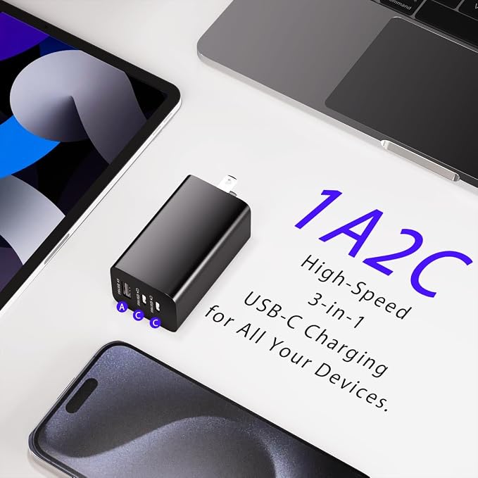 Generic PA1 65W USB-C Multi-Port GaN Adapter - Image 2