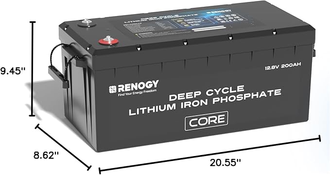 Renogy 12V 200Ah Lithium LiFePO4 Deep Cycle Battery, 5000+Deep Cycles, 200A BMS - Image 7