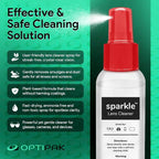 Sparkle Anti-Reflective Lens Cleaner Spray kit | 2oz Glasses Cleaner Spray + - Image 2