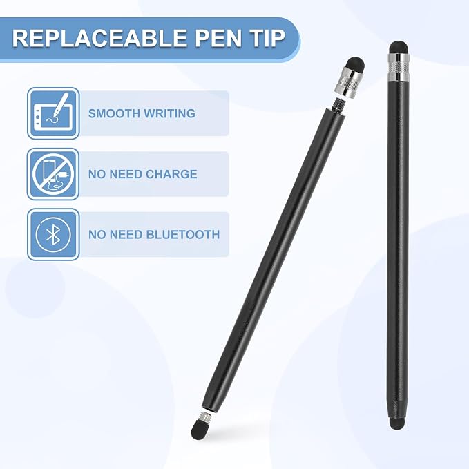 PATIKIL 5 Pcs Stylus Pens for Touch Screens, 2 in 1 High Sensitivity Universal - Image 4