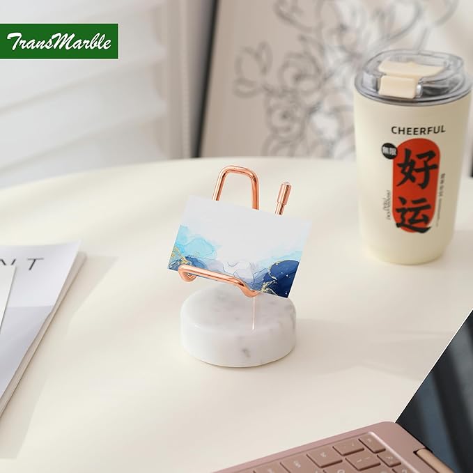 Marble Phone Stand with Metal Holder, Charging Available While Using, Swipe Up - Image 4