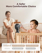 SWEETFULL Baby Stroller Fan - 4000mAh Rechargeable 4-Speed Quiet - Image 2