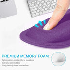 TECKNET 2 Pack Mouse Pad with Wrist Support, Ergonomic Gaming Mouse Pad Pain - Image 2