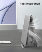 SODI Vertical Laptop Stand for Desk, Gravity Auto Lock MacBook Stand, Aluminum - Image 6