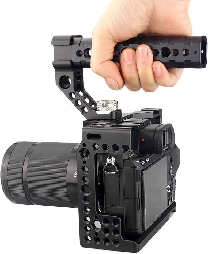 A7iii / A7riii Full Camera Cage Rig and ARRI Locating Top Handle, - Image 6