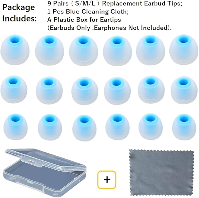 Earbud Tips Replacement Earbud Tips Ear Bud Replacement Pieces Silicone Soft - Image 2