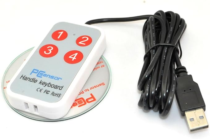 iKKEGOL 1.8Meter /6Feet USB Durable Game Handle Mini Button 4 Keys Switch - Image 5