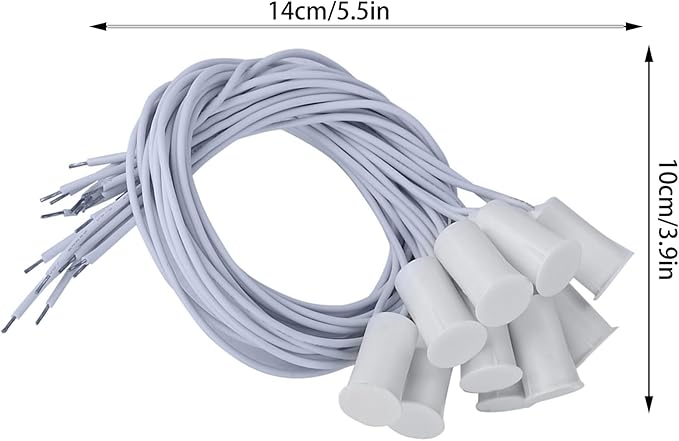 10Pcs 100VDC Recessed Door Sensor, 15mm-5mm Door Magnetic Reed Switch - Image 2