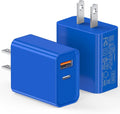 2 Pack USB C Charger, 20W PD Fast Charger Dual Port Plug Type C Charger by LCGENS