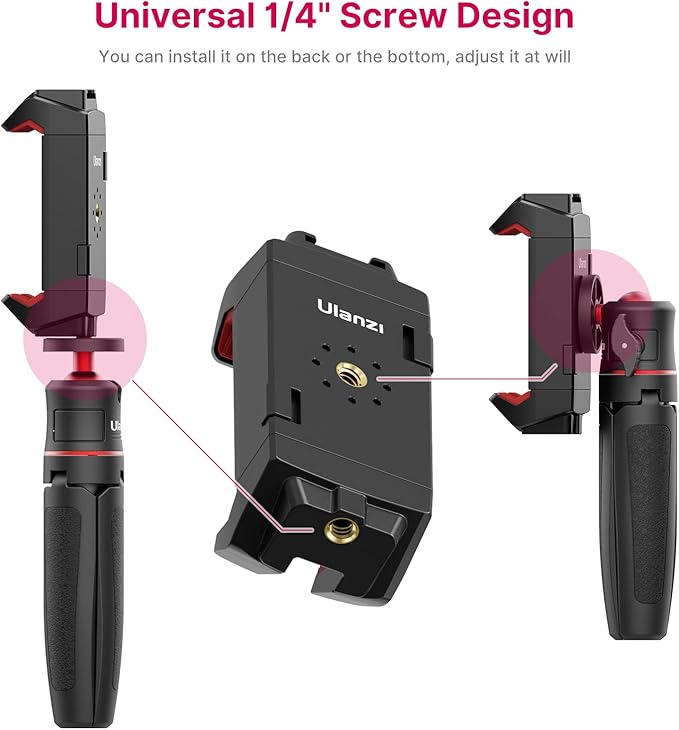 ULANZI ST-29 Phone Tripod Mount, Universal 2-in-1 Tablet Smartphone Holder - Image 4