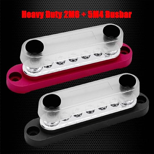 2 x M6 Power Distribution Block Bus Bar 12V - Image 2