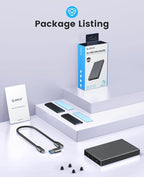 ORICO Dual M.2 NVMe SATA SSD Enclosure, USB C to M2 Adapter - Image 8