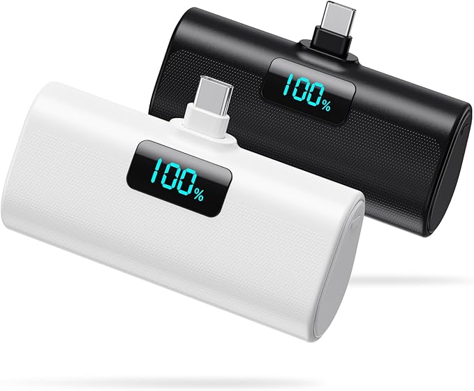 Portable Charger for iPhone 17/16/15 Series, Upgraded 6000mAh PD USB C Power by HETP