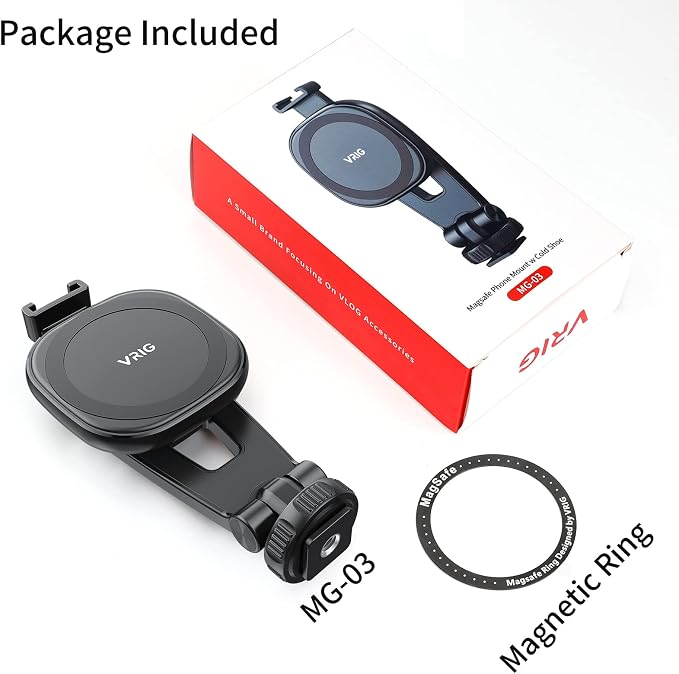 VRIG MG-03 Magnetic Phone Tripod Mount, Tripod Mount - Image 9