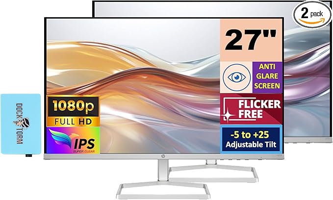 HP Series 5 527sf Monitor 27" IPS FHD 300 nits Display, -5 to +25 Degrees by HP