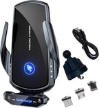 Wireless Car Charger Mount Automotive Electric Induction 15W Fast Charging Auto by AIYAFEIO