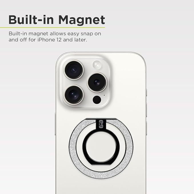 PureGear Magnetic Phone Grip Ring Stand, Magnetic Phone Ring Holder - Image 4