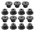 15 pcs 9/16" Drill Hole，1/4" ID Black Silicone Top hat Rubber Grommets by Unknown