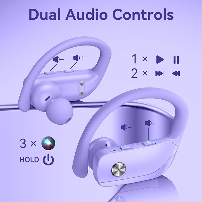 bmani Wireless Earbuds Bluetooth Headphones 48hrs Play Back Sport Earphones - Image 4