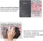 Mouse Pad, Bible Verse Pink Sparkles Glitter Mouse pad, Square Waterproof Mouse - Image 3