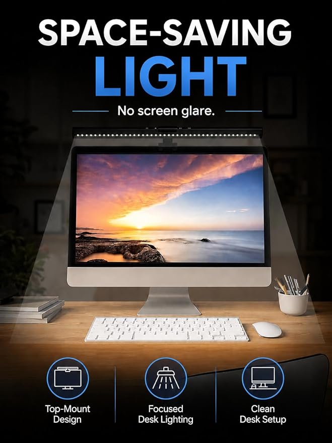 Monitor Light Bar, USB Powered LED Computer Light - Image 3