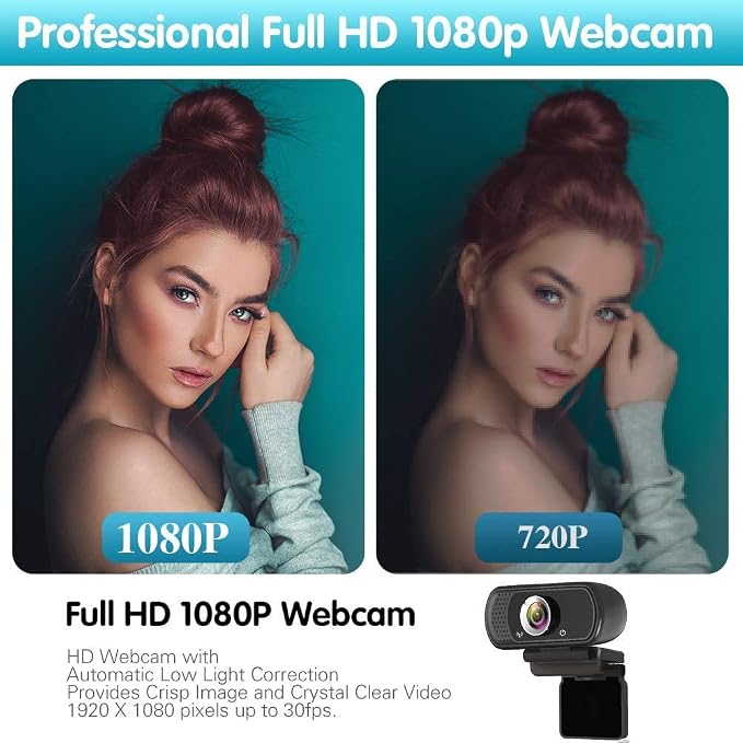Webcam HD 1080p, Live Streaming HD Camera - Image 5