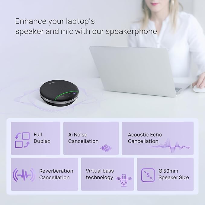 Yealink SP92 Bluetooth Speakerphone USB Conference Speakers and Microphone - Image 3