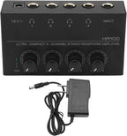 4-Channel Stereo Headphone Amplifier Ultra Low Noise + Power Adapter Perform - Image 6